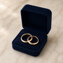 Cargar imagen en el visor de la galería, Argollas de Matrimonio Media Caña- Oro Dorado