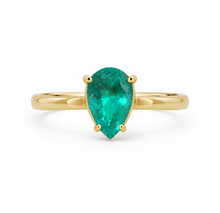 Cargar imagen en el visor de la galería, Anillo Esmeralda Gold