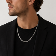 Cargar imagen en el visor de la galería, Cadena Grumet Plata 925 | Estilo Masculino
