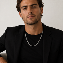 Cargar imagen en el visor de la galería, Cadena Grumet Plata 925 | Estilo Masculino