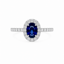 Cargar imagen en el visor de la galería, Anillo Zafiro Brillantes