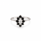 Anillo Black Flower