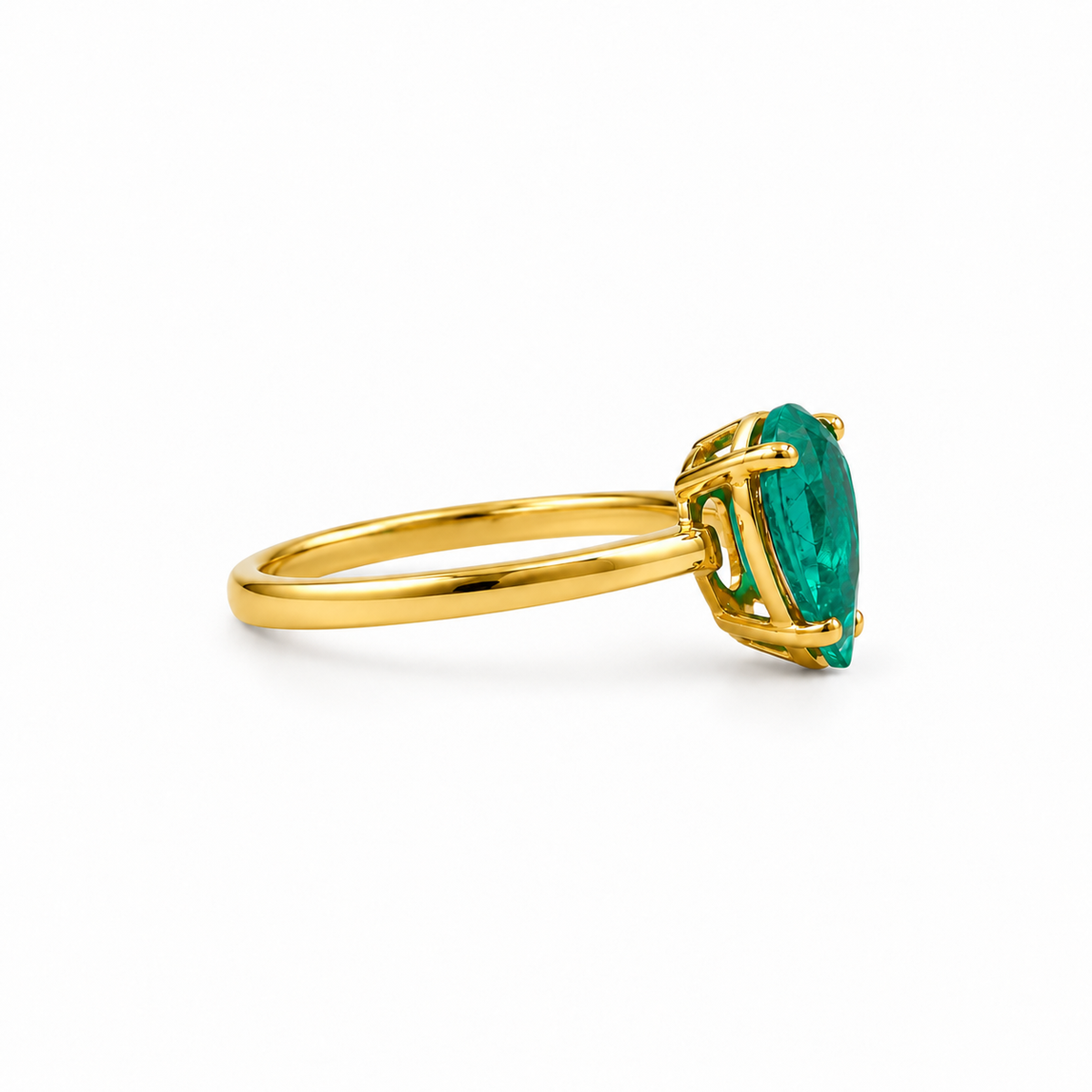 Anillo Esmeralda Gold