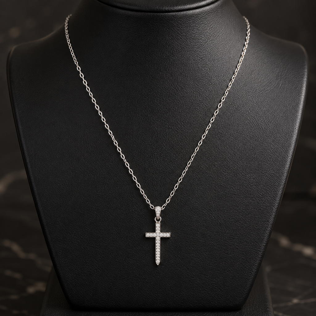 Collar Cruz Silver