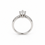 Anillo Solitario Diamante Queen