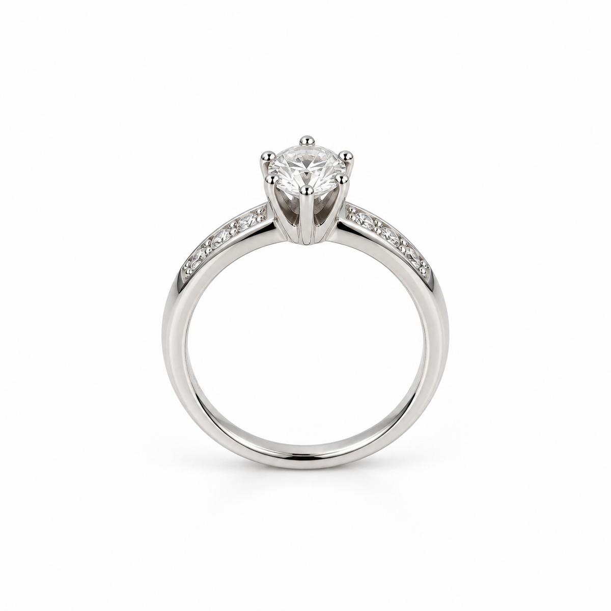 Anillo Solitario Brillante Queen
