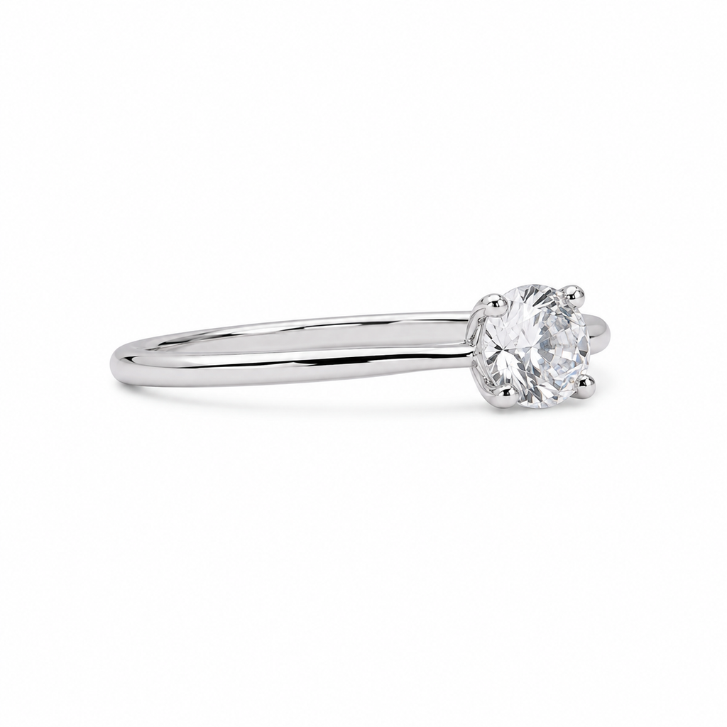 Anillo solitario Circón