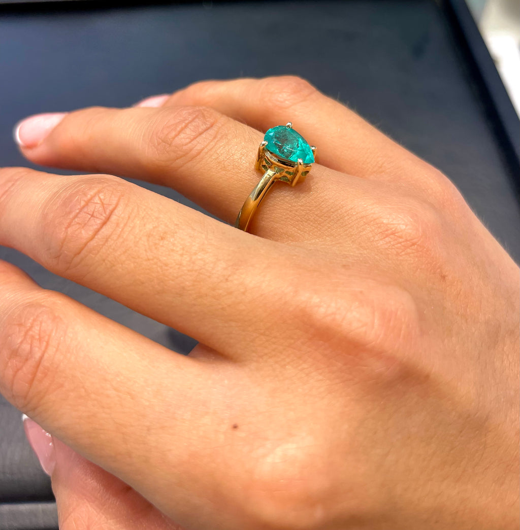 Anillo Esmeralda Gold