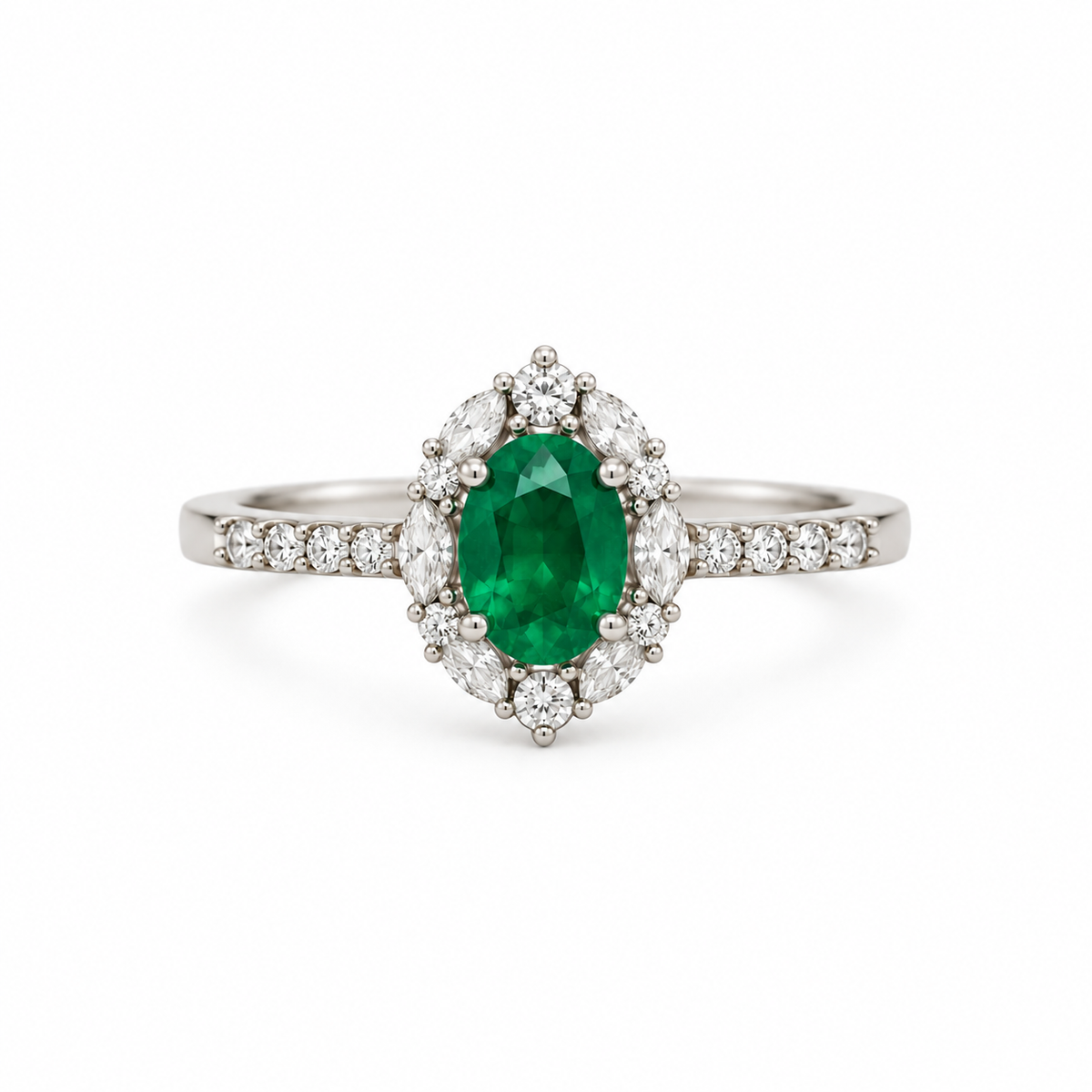 Anillo Esmeralda Silver