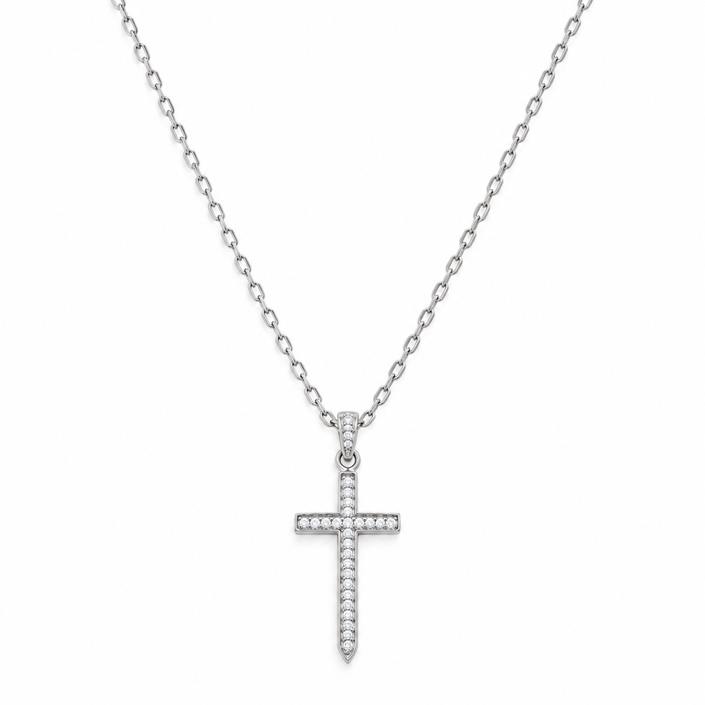 Collar Cruz Silver