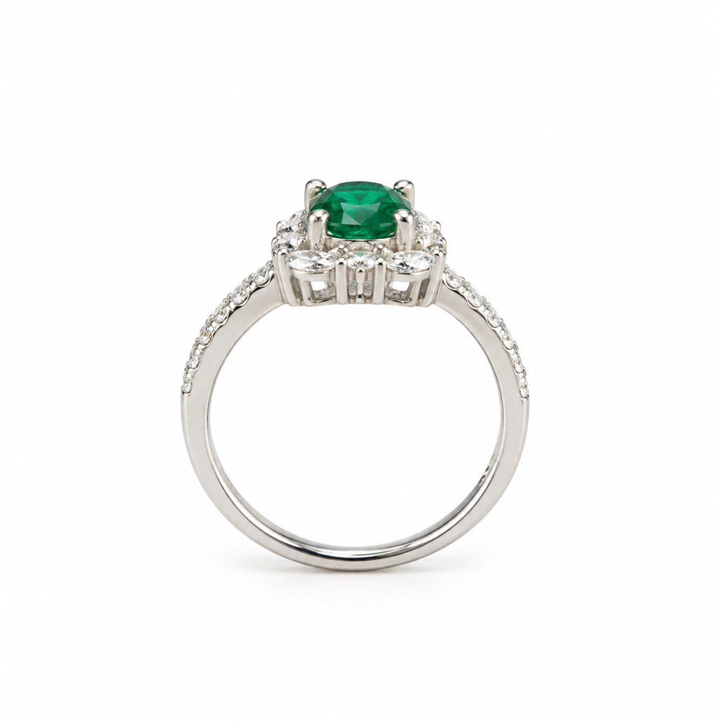 Anillo Esmeralda Silver