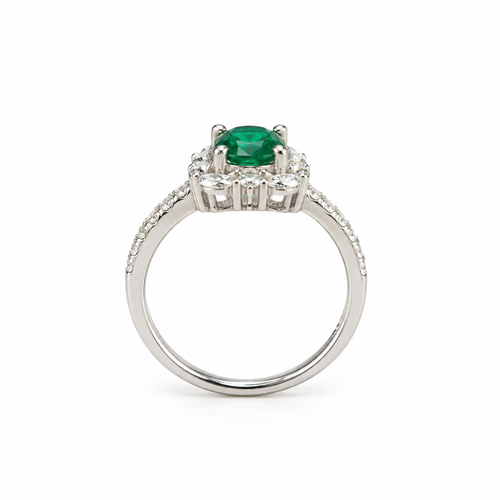 Anillo Esmeralda Silver