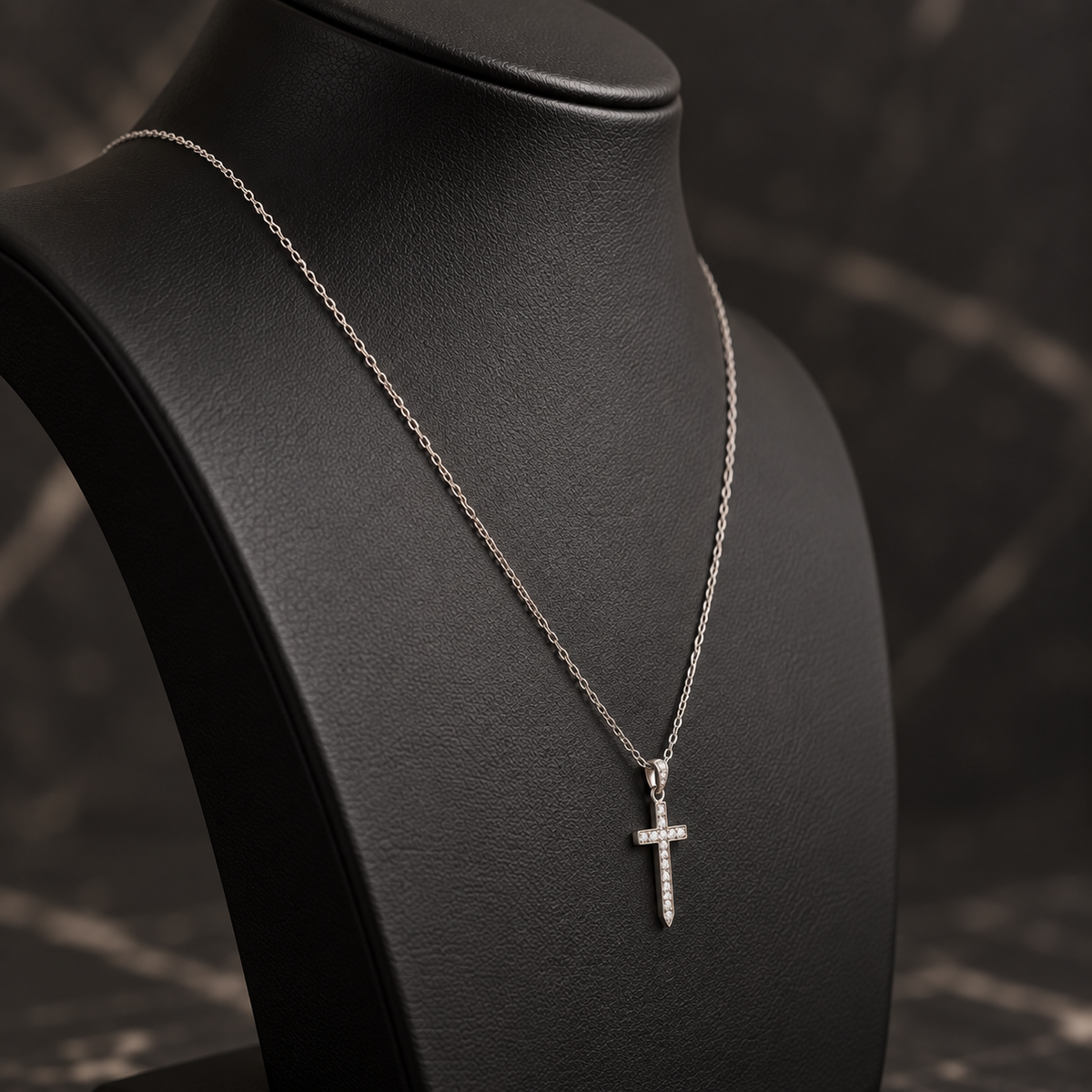 Collar Cruz Silver