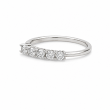 Cargar imagen en el visor de la galería, Anillo Cintillo Plata Circón Blanco
