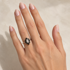 Anillo Black Flower