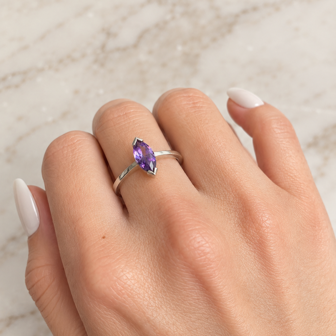 Anillo Amatista Oval