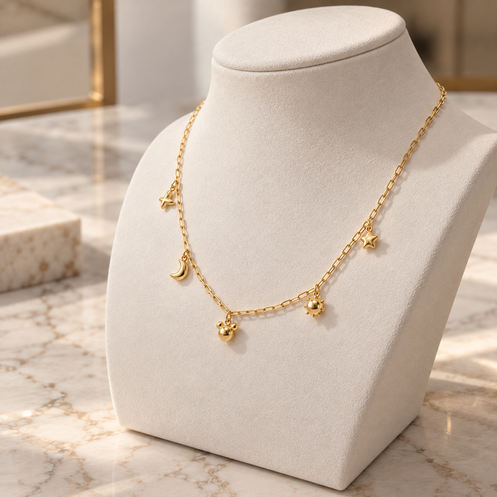 Collar Multicharm Doré