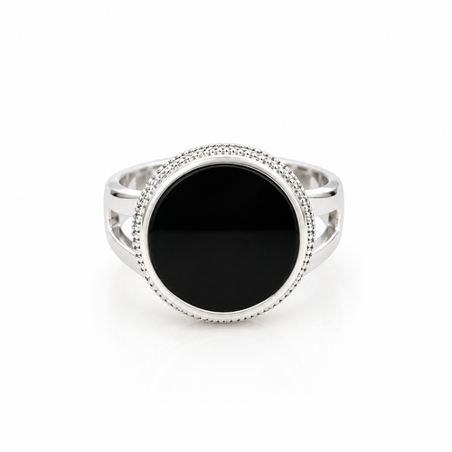 Anillo Ónix Silver