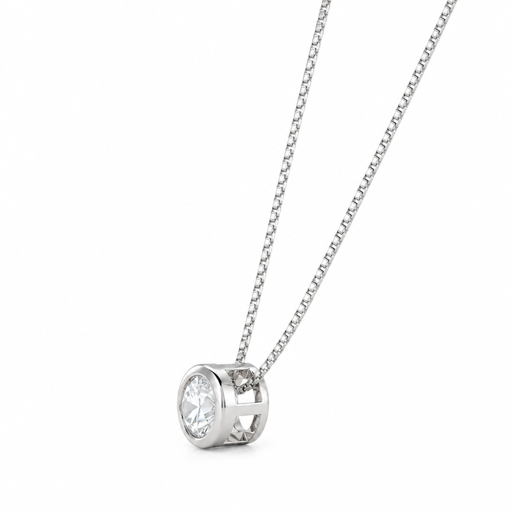 Collar Silver Punto Luz Topo