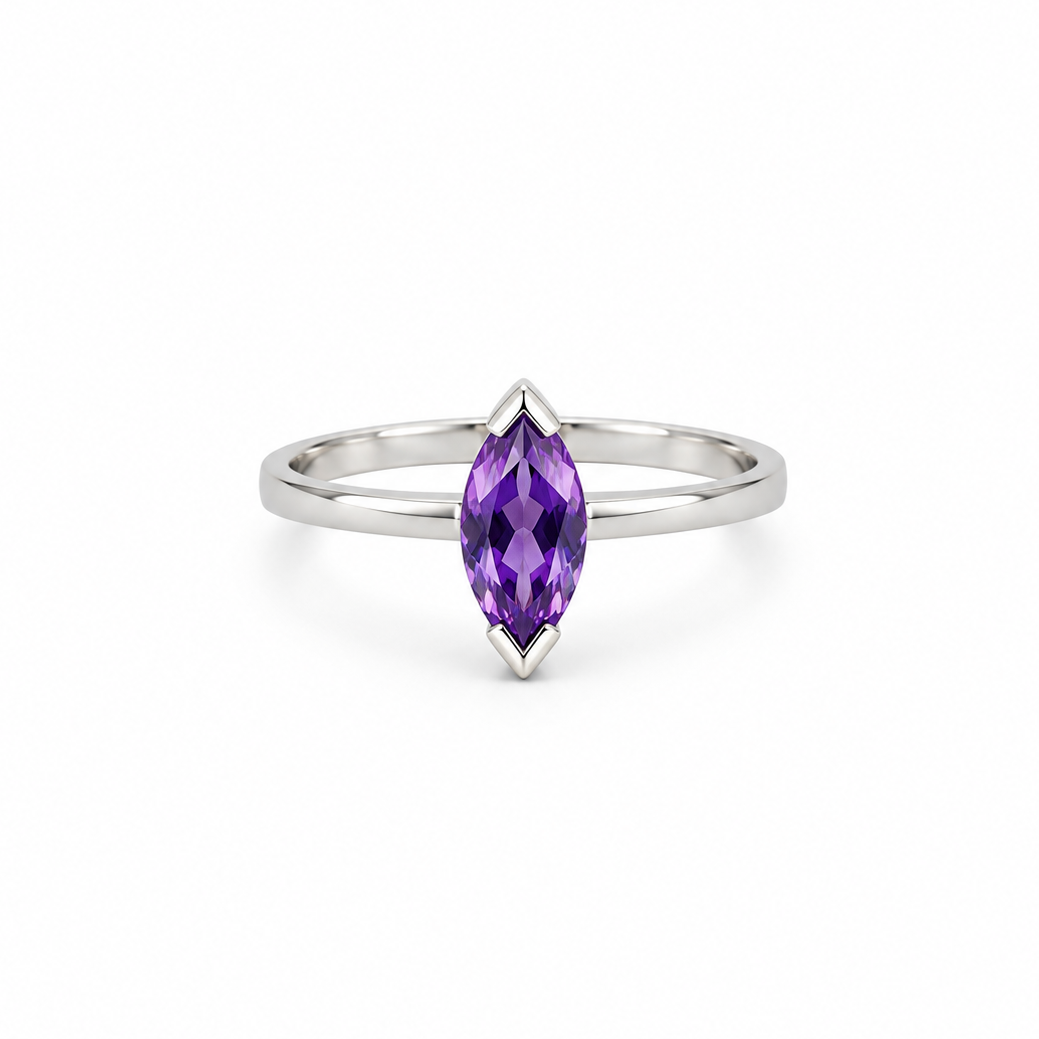 Anillo Amatista Oval
