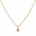 Collar Corazón Bombé 18K