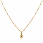 Collar Corazón Bombé 18K