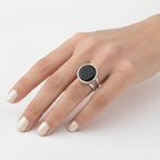 Anillo Ónix Silver