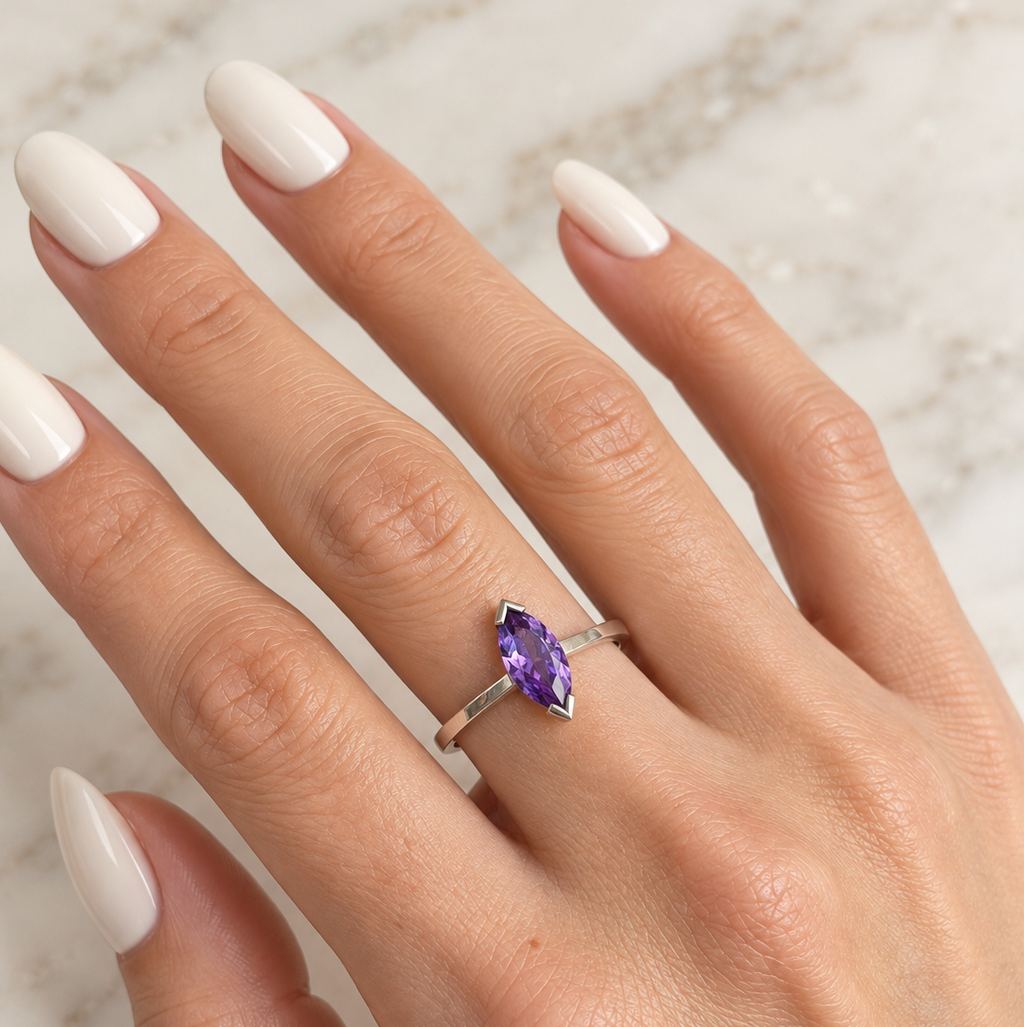 Anillo Amatista Oval