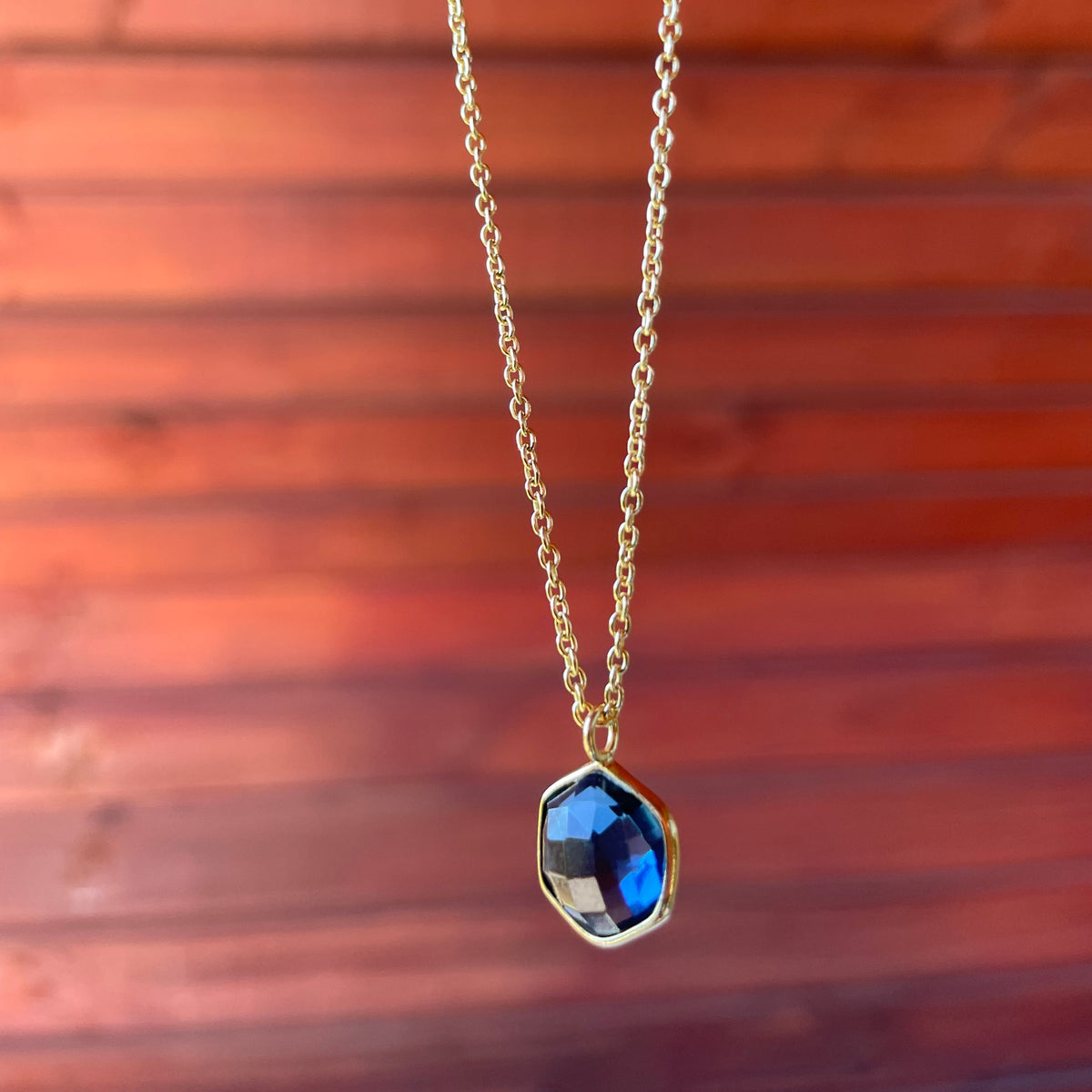 Collar Zafiro Gold Plated