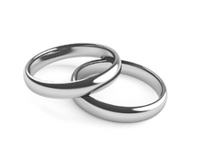 Cargar imagen en el visor de la galería, Argollas de Matrimonio - Oro Blanco
