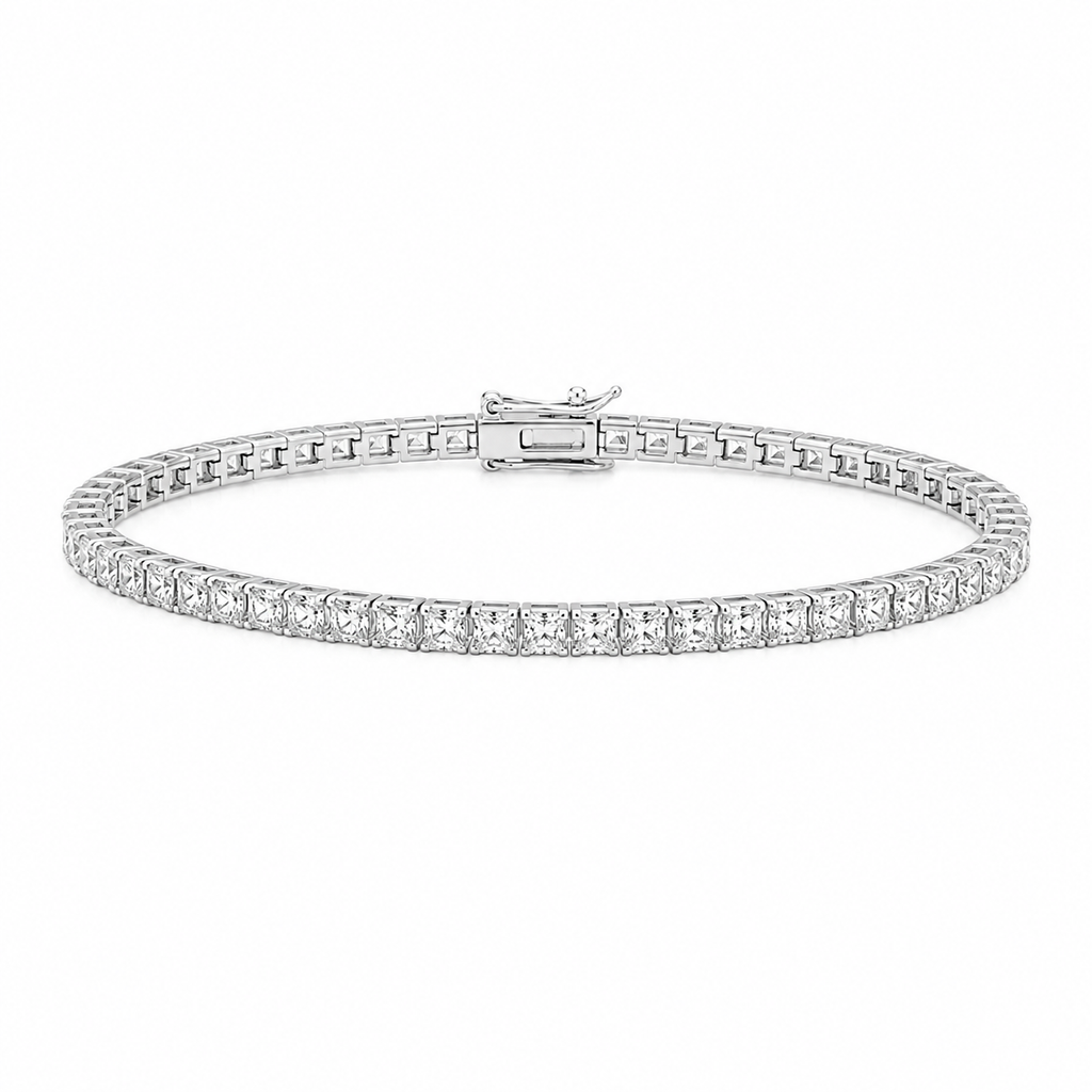 Pulsera Tennis de Diamantes en Oro Blanco 18K