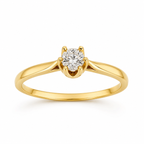 Anillo Solitario Circón