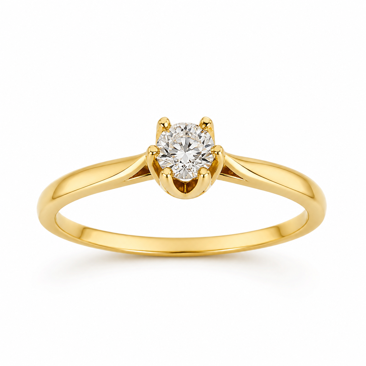 Anillo Solitario Circón