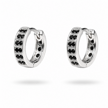 Cargar imagen en el visor de la galería, Aros Onix Zircon Silver

