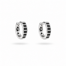 Cargar imagen en el visor de la galería, Aros Onix Zircon Silver
