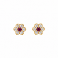 Aros Flor Gold & Circones