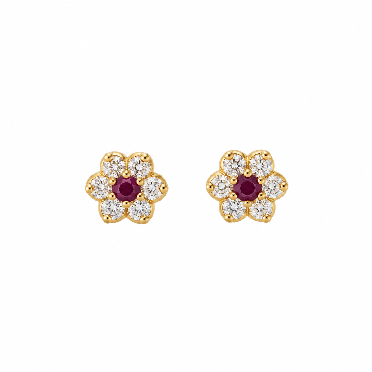 Aros Flor Gold & Circones