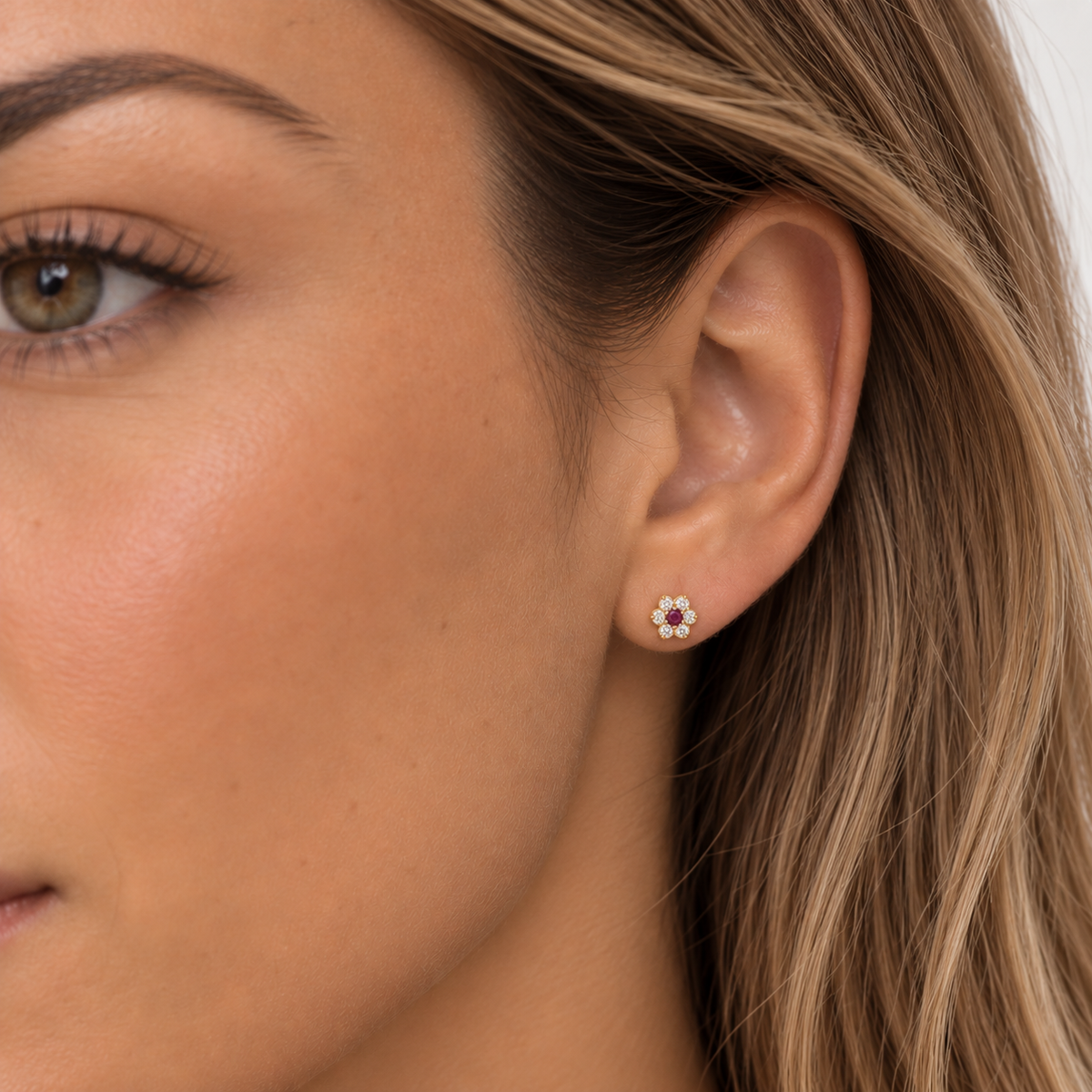 Aros Flor Gold & Circones
