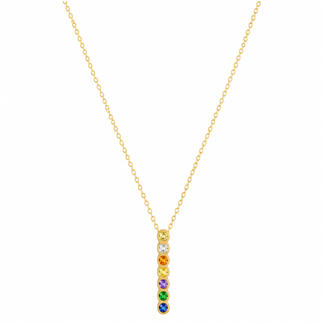 Collar Silver Gold Multicolor