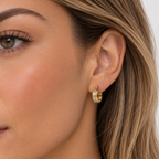 Aros Argolla Tres Bandas Oro 18K