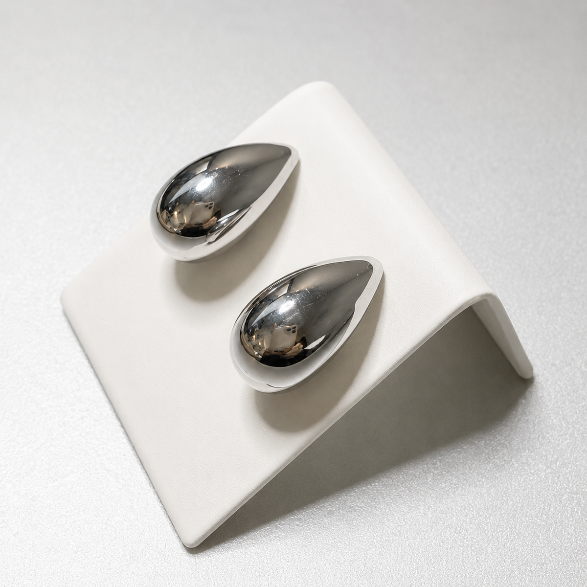 Aros gota silver