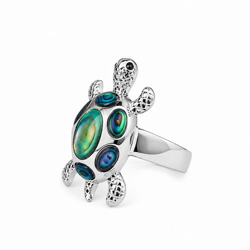 Anillo Plata Piedra Tortuga