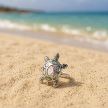 Cargar imagen en el visor de la galería, Anillo Plata Piedra Tortuga
