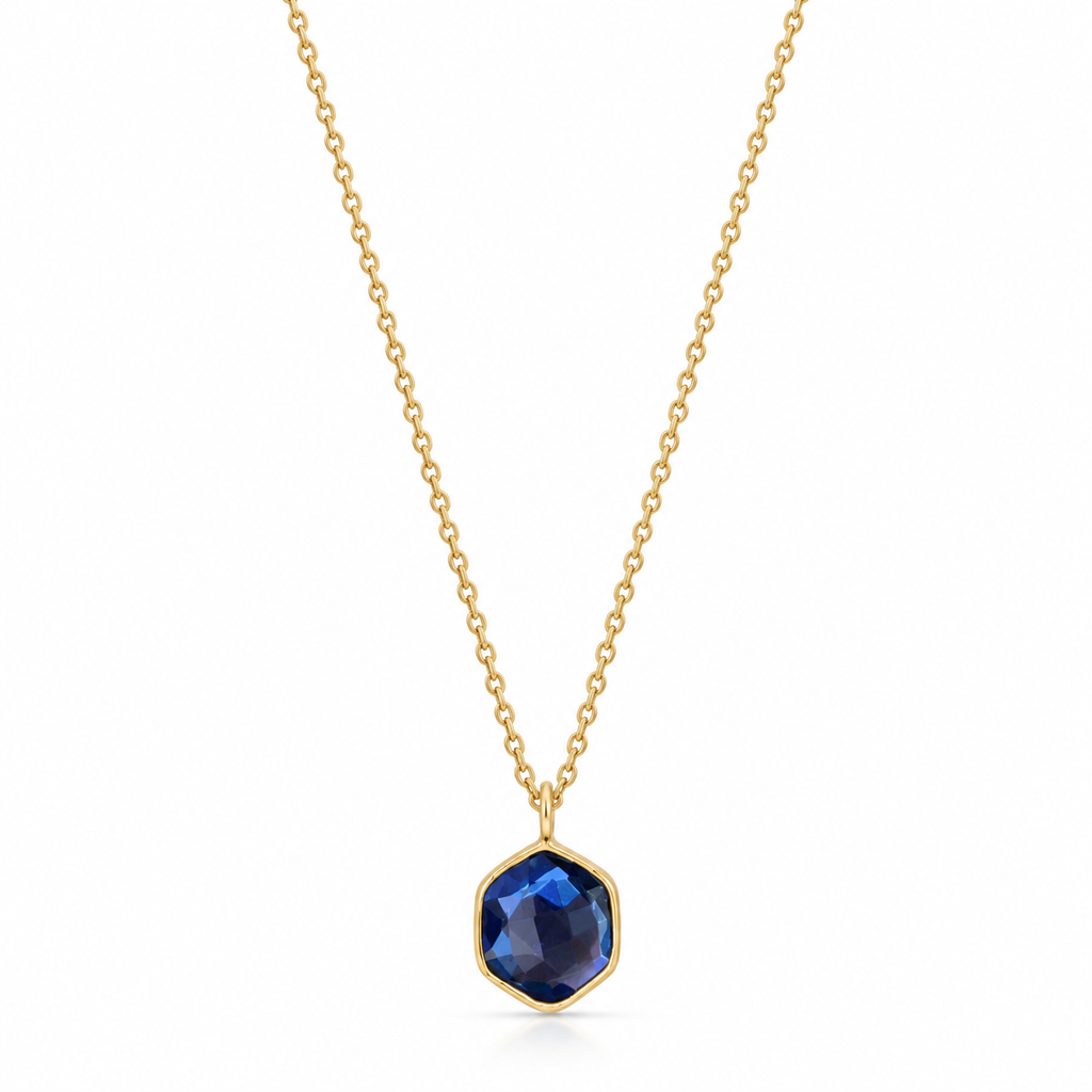Collar Zafiro Gold Plated