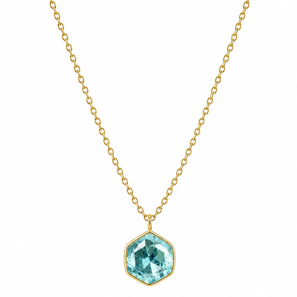 Collar Turquesa Gold Plated
