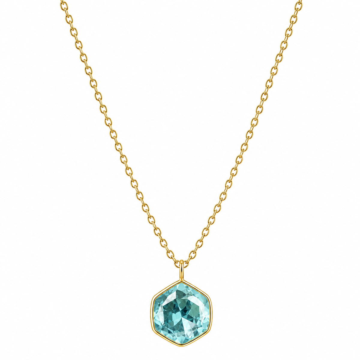 Collar Turquesa Gold Plated