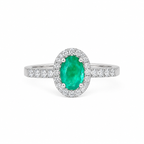 Anillo Esmeralda Diamantes