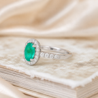 Anillo Esmeralda Diamantes