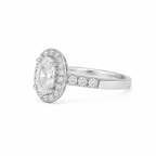 Anillo Diamantes Halo Oval