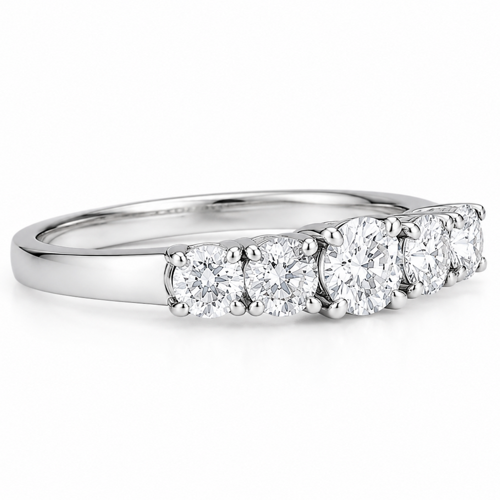 Anillo Quintillizo Diamante